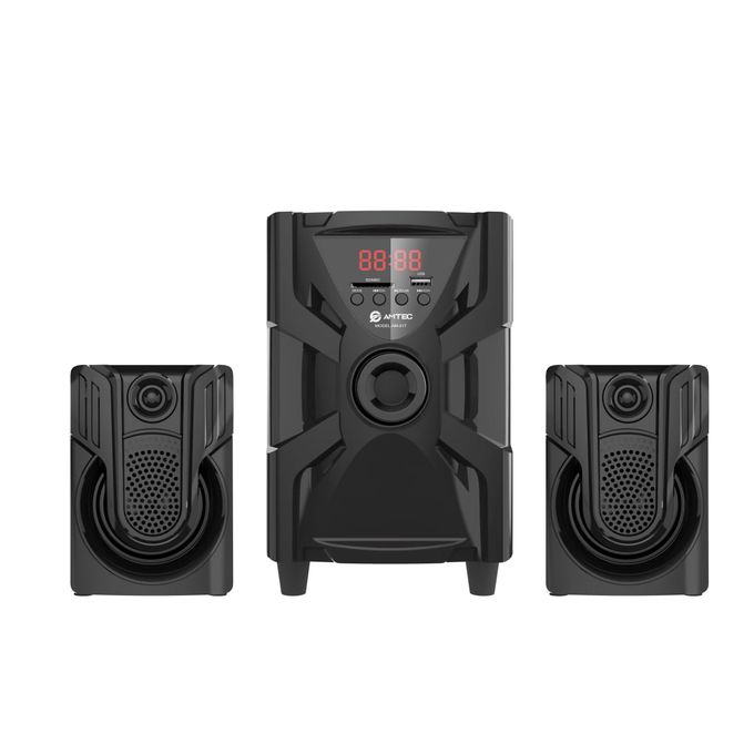 Amtec Subwoofer 2.1 Speaker System 3000WATTS PMPO-BLACK (1YR WRTY),Enjoy great Music and Standard sound from this latest Product.Comes With A Free Delivery countrywide. Come for one and Enjoy