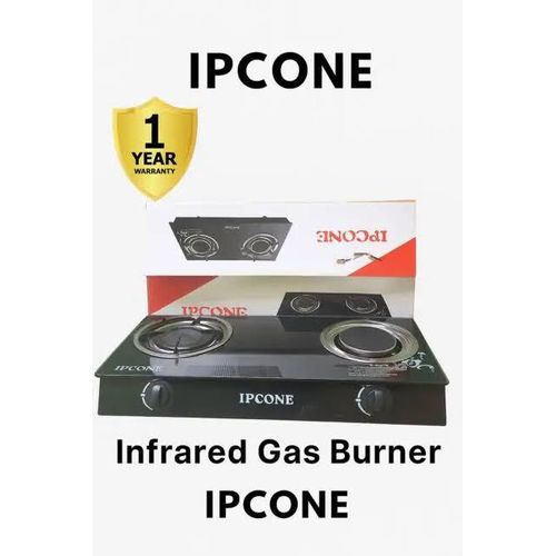 IPCONE 2 Burner infrared Gas Cooker, Auto Ignition Glass Top Table Stove + Free Delivery To Your Doorstep Today ? enjoy easy COOKING WITH OUR NEW MODEL EASY TO CLEAN