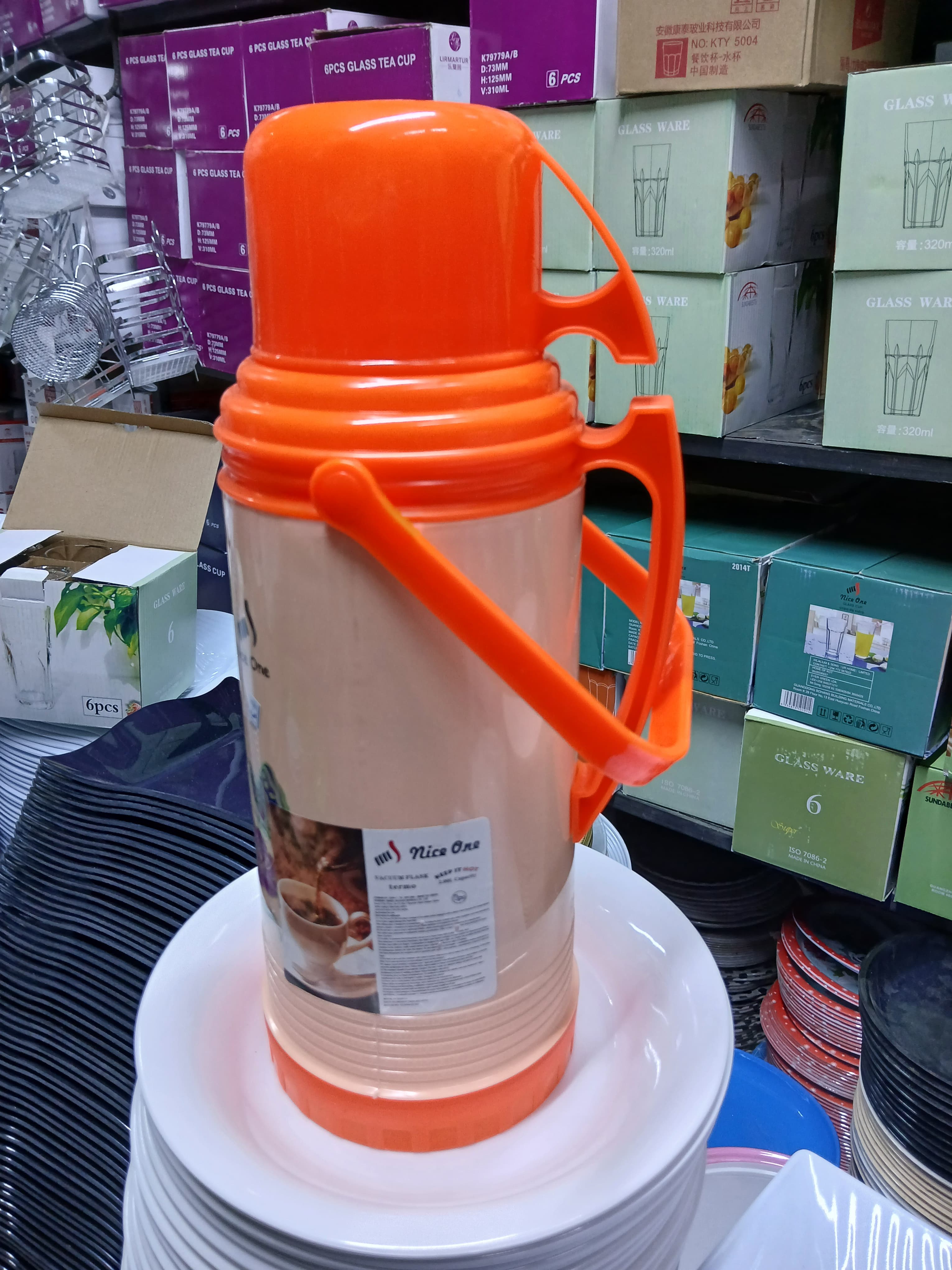 🍒😅EXCLUSIVE DISCOUNTS 🔥🍊Nice One Vacuum Flask Termo 1.8 litres.Keeps Drinks Hot/Cold
Capacity 1.8 Litres
Durable
Easy to clean
Shock Proof Body