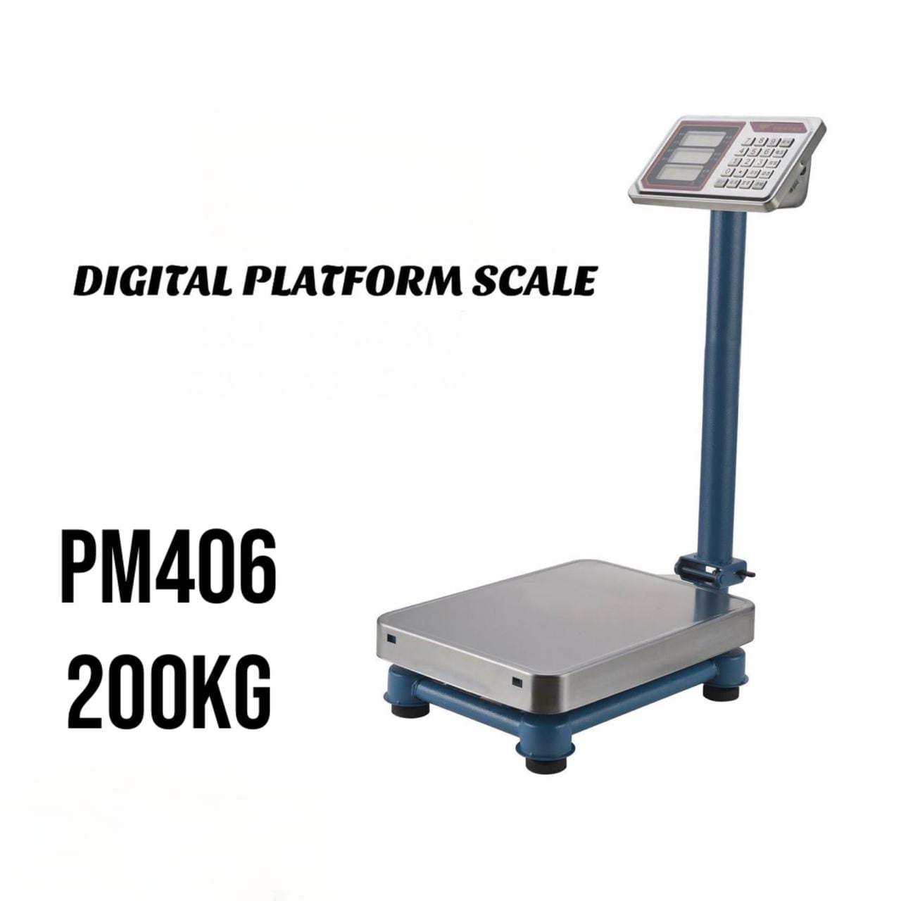 ☑️Exclusively Discounted ☑️Premier Digital Heavy Duty Platform Weighing Scale 100KG. Highly accurate and precise sensors
Capacity to store up to 7 unit prices
Weight, unit price, total price LED displ