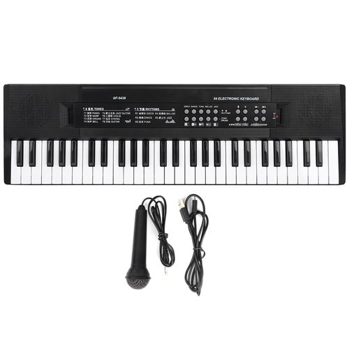Electronic Organ Microphone And Recording Function 54‑Key Piano.a wonderful musical intelligence toy that can cultivate children's brain consciousness.
This electronic keyboard has a microphone, you c