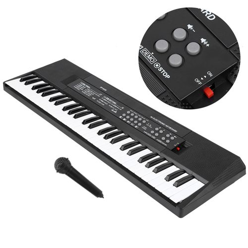Electronic Organ Microphone And Recording Function 54‑Key Piano.a wonderful musical intelligence toy that can cultivate children's brain consciousness.
This electronic keyboard has a microphone, you c