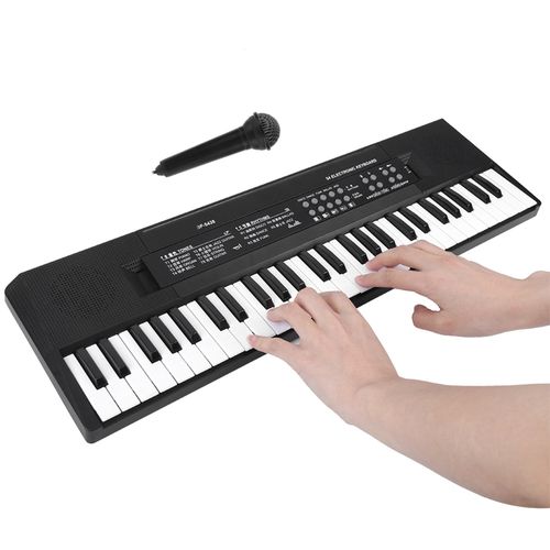 Electronic Organ Microphone And Recording Function 54‑Key Piano.a wonderful musical intelligence toy that can cultivate children's brain consciousness.
This electronic keyboard has a microphone, you c
