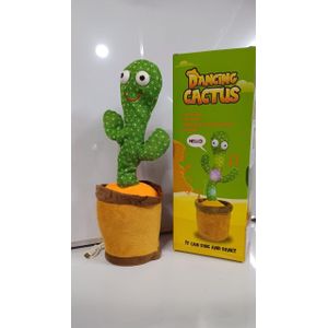 Dancing Cactus Baby Learn To Speak Singing And Dancing Talking Repeats What You Say Boy Toys, Mimicking Toy with LED English Sing 15 Second Voice Recorder Musical