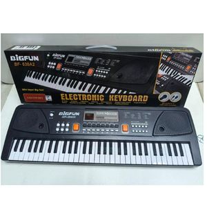 🥭Bigfun 49 Keys USB Electronic Organ Kids Electric Piano with microphone🍂 It helps develop kids' interests in music and cultivate their imaginations. Portable and lightweight, it's suitable for play