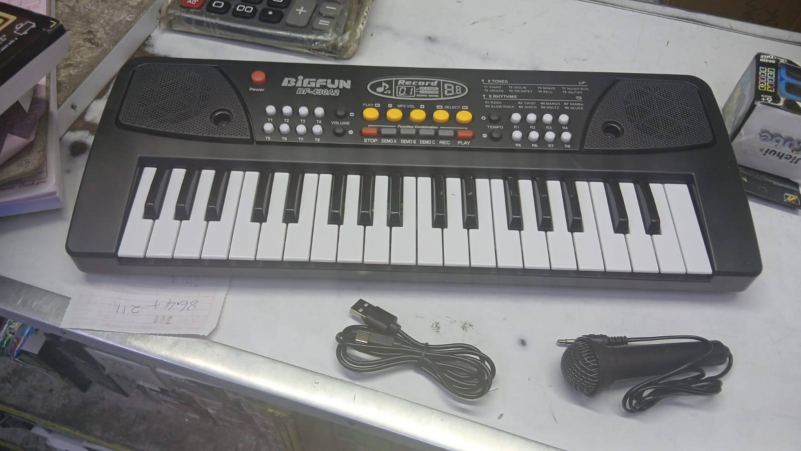 37 Keys Kids Piano Musical Keyboard -Battery/Electric Powered With Microphone.Educational 37 Keys Organ Digital Piano Keyboard Musical Toy with Mic Kids Toys Stave Music Toy Develop kids Talents.
SAFE