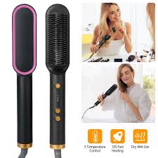 📍🌱STAY TUNED📍🌱Electric Hair Straightener Brush Iron Hot Comb.This Electric hair comb is for all types of hair e.g Afro , human hair wigs, synthetic wigs etc

Temperature Setting: The heated comb c