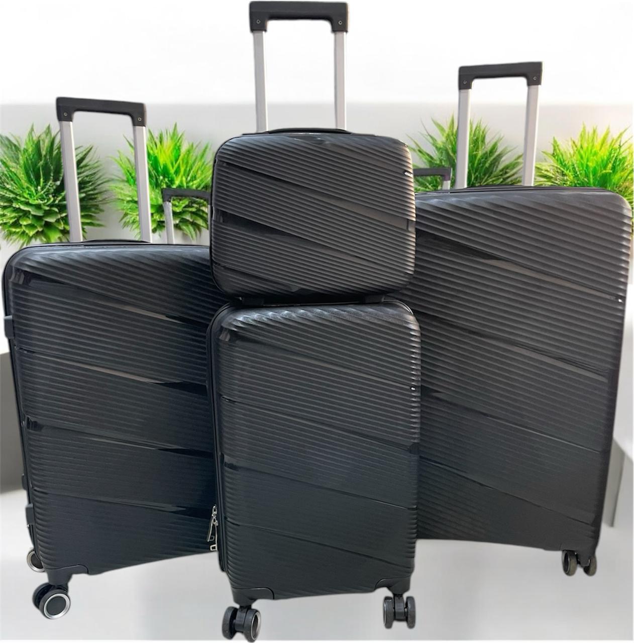 🥭🥭28 INCH 4 IN 1 UNBREAKBLE LAXURIOUS RUBBER SUITCASE BRIEFCASE TRAVEL BAG🪄🌱Made of brand new extra-thick PC+ABS RUBBER materials for hard-shell, which make the luggage more durable