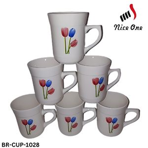 🤑Nice One Set Of 12pcs 250ML High Quality Porcelain Cups Tea Milk Coffee Mugs (BR-CUP-1028)🤑This elegant set features beautifully designed cups that are perfect for enjoying your favourite hot bever