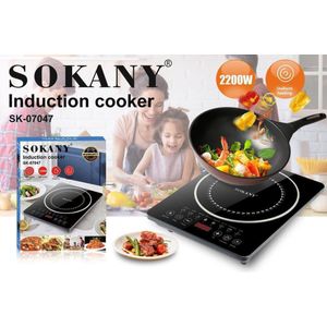 🎀DONT MISS OUT🎀Sokany Quality Single Induction hob Portable Digital Cooktop Electric Hot Plate with Touch Control 2200W🤑This is a portable induction cooker with high quality glass ceramic panel, ex