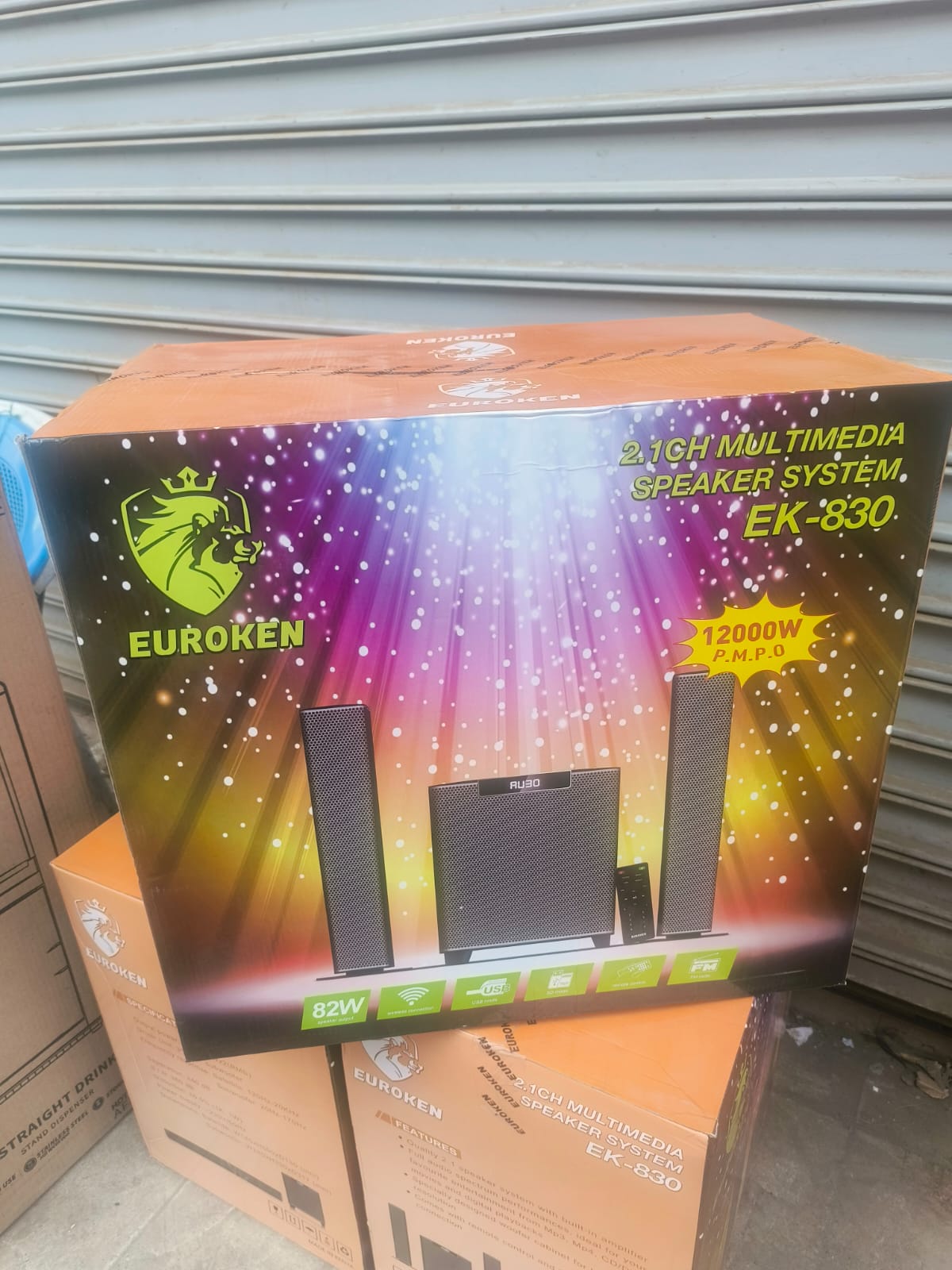 2.1ch Euroken  EK-830 20000W Multimedia Speaker  Home Sound/audio System- Black