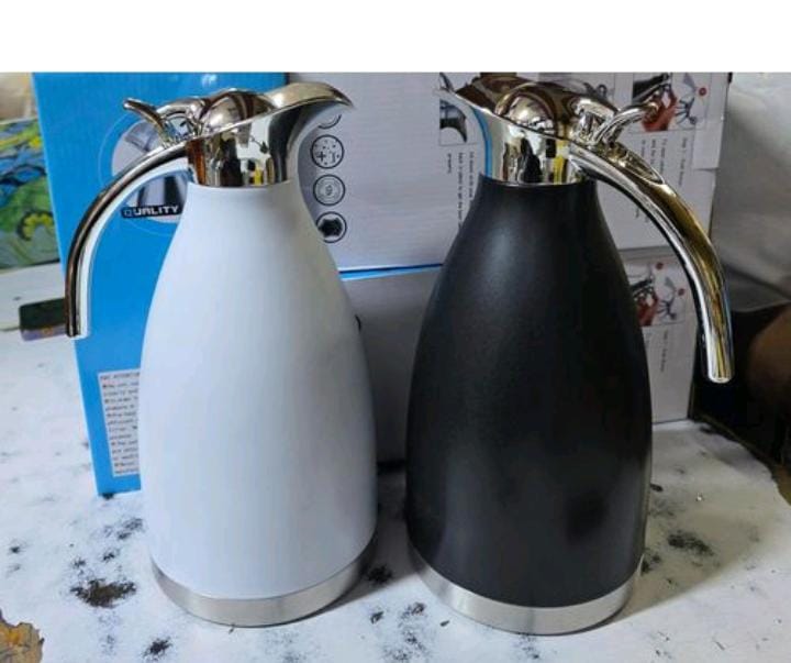 INSULATED🎇Jamespot 2.0L Stainless Steel Vacuum Coffee Pot🍠Double wall insulated stainless steel vacuum flask is a high quality product, made of stainless steel, unbreakable, and easy to carry, easy