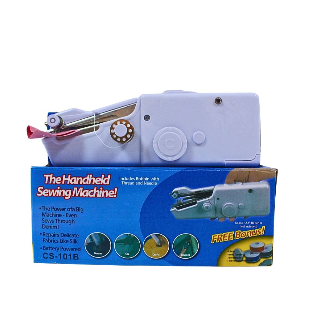 GOOD DURABILITY🦋Handy Stitch Electric Hand-held Mini Sewing Machine😶‍🌫️This mechanical sewing machine making it more than adequate for any quick stitching job.
this handheld sewing machine is small