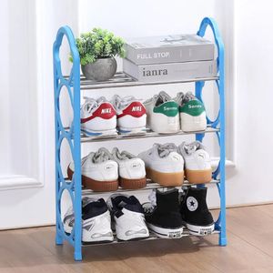 PRICE DROPPED🎉White Label 4 layers Lightweight Shoe Rack For 8 Pairs 🦋Heavy duty panels can store a variety of shoes. Not only does this rack keep your shoes neat and tidy, but it also can decorate