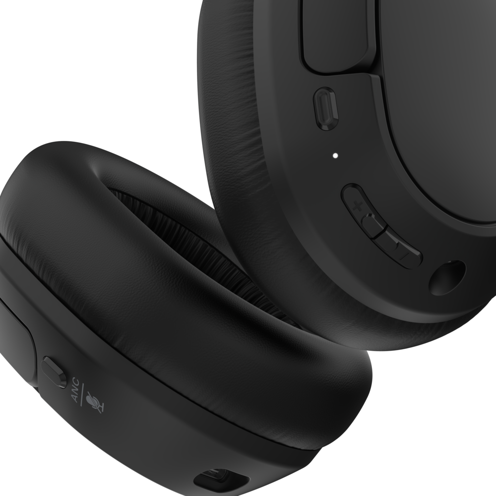 Anker Sound core 11ii Hybrid Active Noise Cancelling Headphones, Wireless Over-Ear Bluetooth, 40H Long ANC Playtime, Hi-Res Audio, Big Bass, Customize Via An App, Transparency Mode, Ideal For Travel