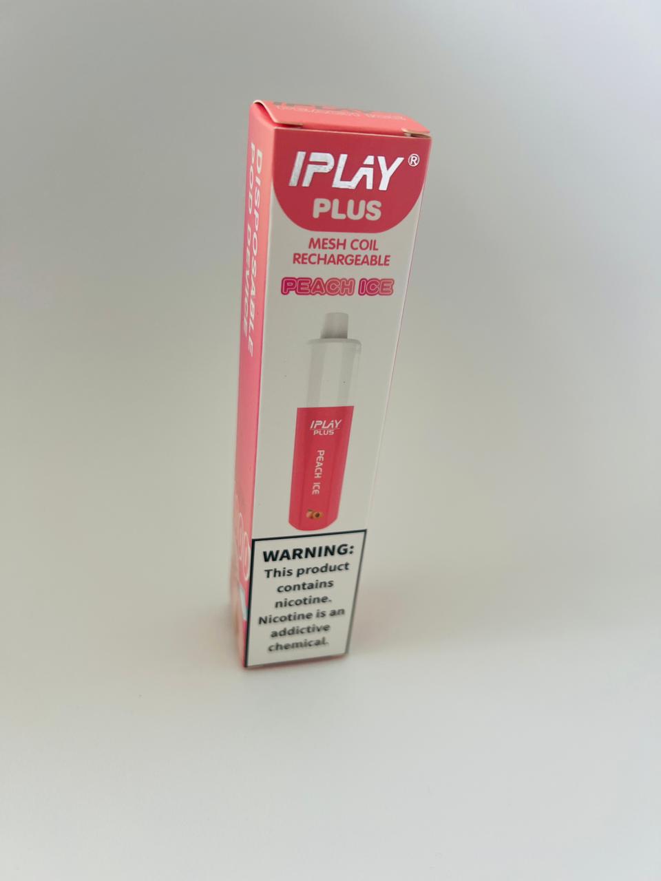 I PLUS 4000 Puffs Disposable Vape Pod, 5% NICOTINE, TYPE C-PEACH ICE