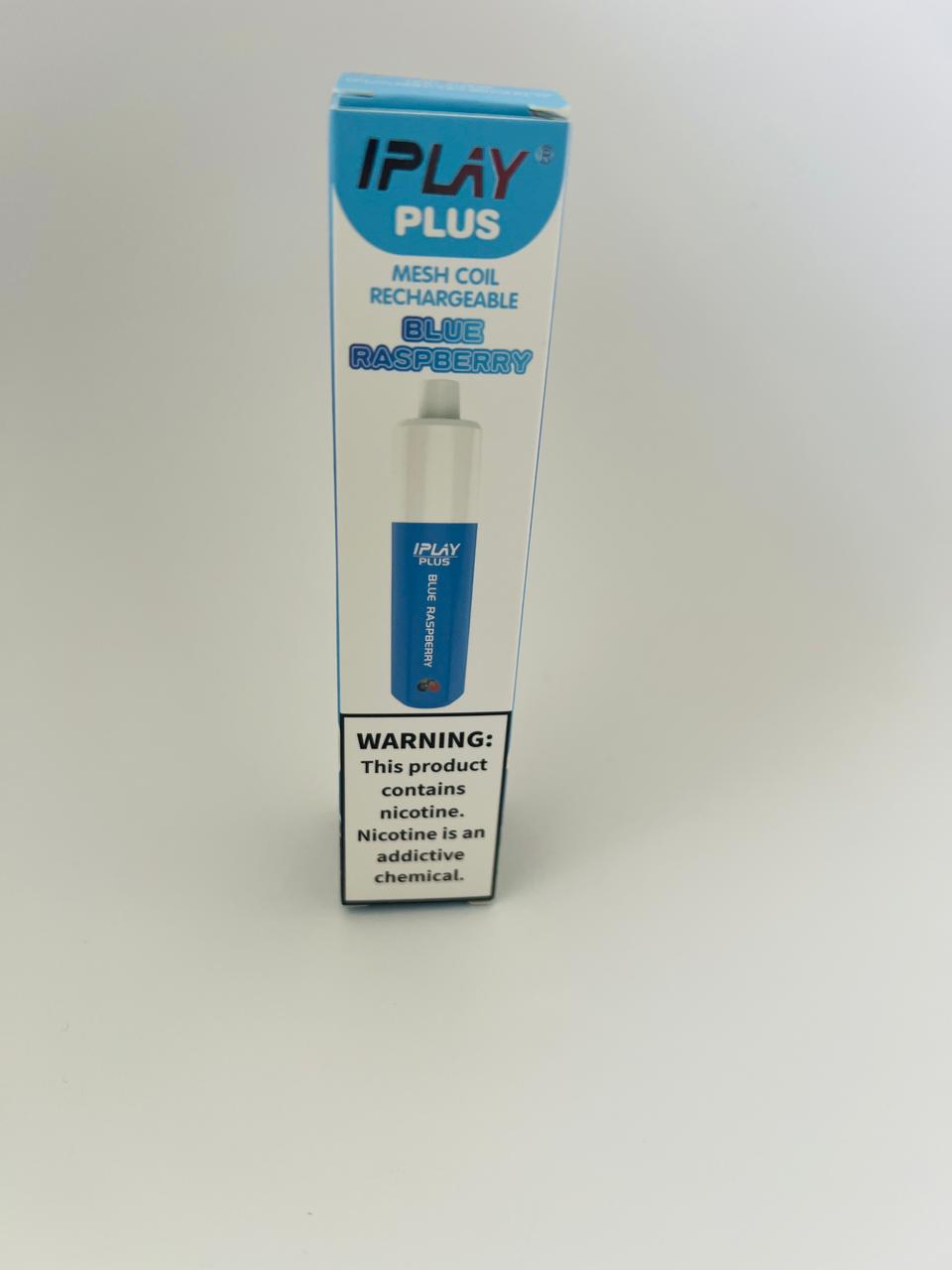 I PLUS 4000 Puffs Disposable Vape Pod, 5% NICOTINE, TYPE C-BLUE RASPBERRY