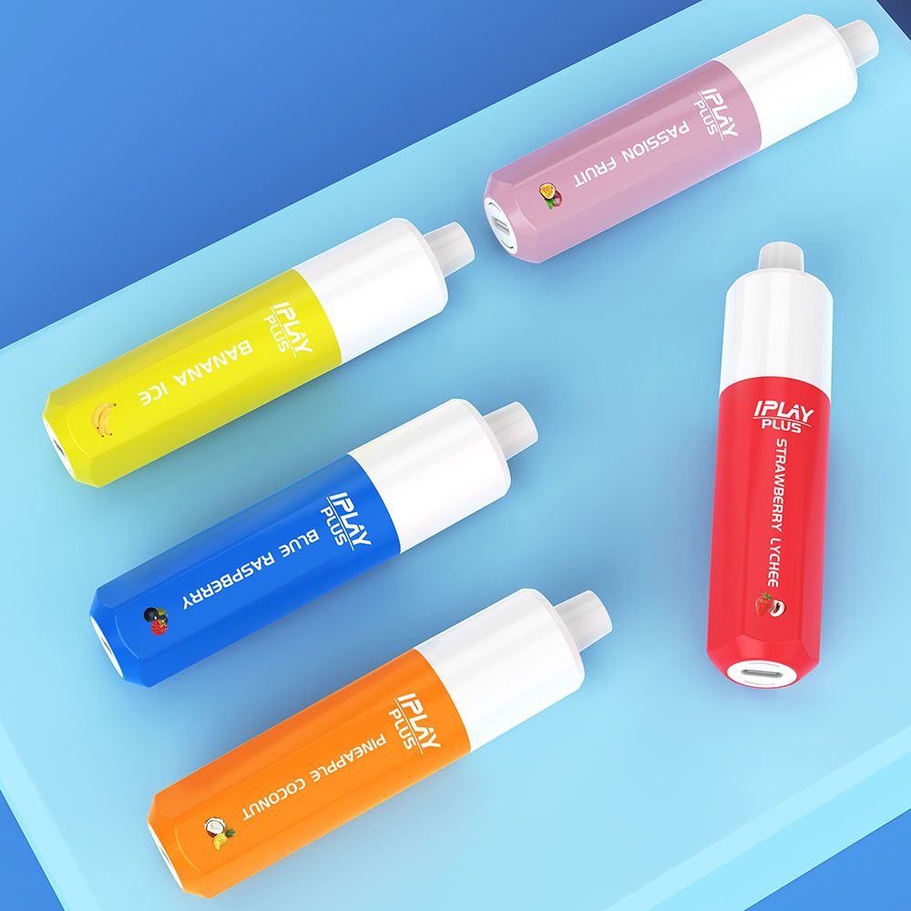 I PLUS 4000 Puffs Disposable Vape Pod, 5% NICOTINE, TYPE C-PEACH ICE