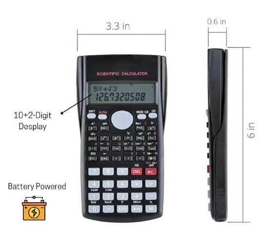 Portable Scientific Calculator School Office Stationeries Multifunction Stationery Scientific Tool