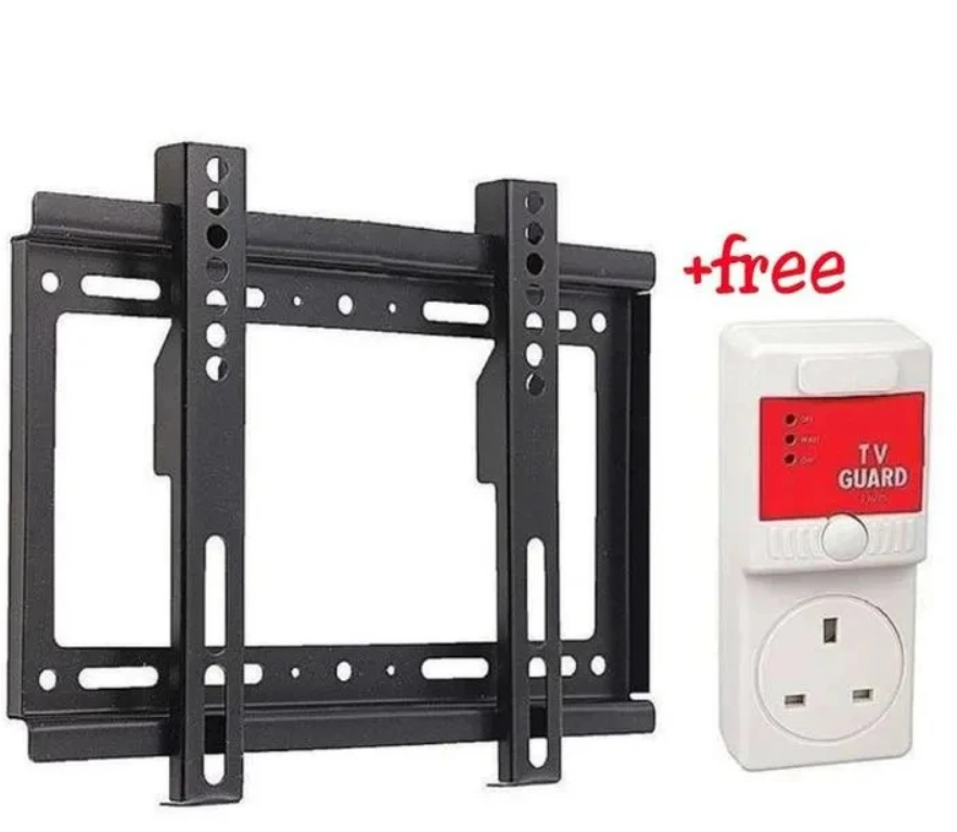14"-43"inch TV WALL BRACKET,/WALL MOUNT Flat Panel TV Wall Mount VESA Compliant+ a FREE TV GUARD/Surge Protector