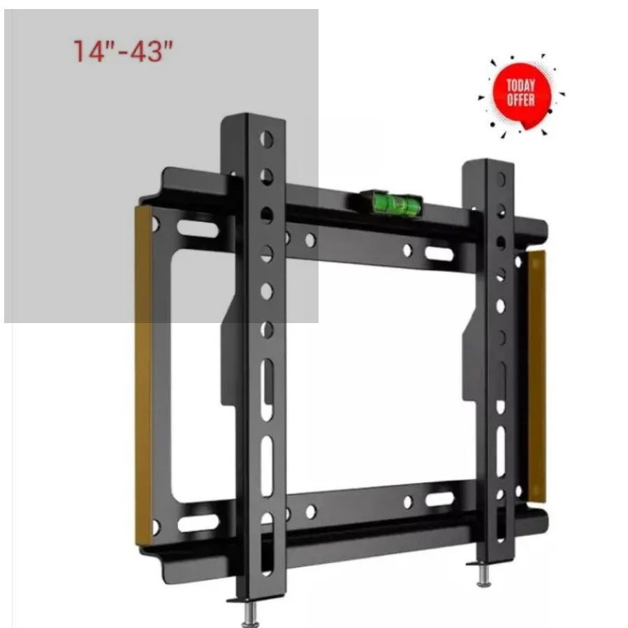 [Special Offer] TV Wall Mount TV Stand 14″-43″ Plasma wall bracket Steel Material Fixed Solid Wall mount suitable for 14 inch to 43 inch Tv, load capacity of 25kg,