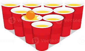 Beer Pong Set, 24 Red Cups and 24 Ping Pong Balls. . Perfect for indoor game nights, holiday parties, birthday parties and more!