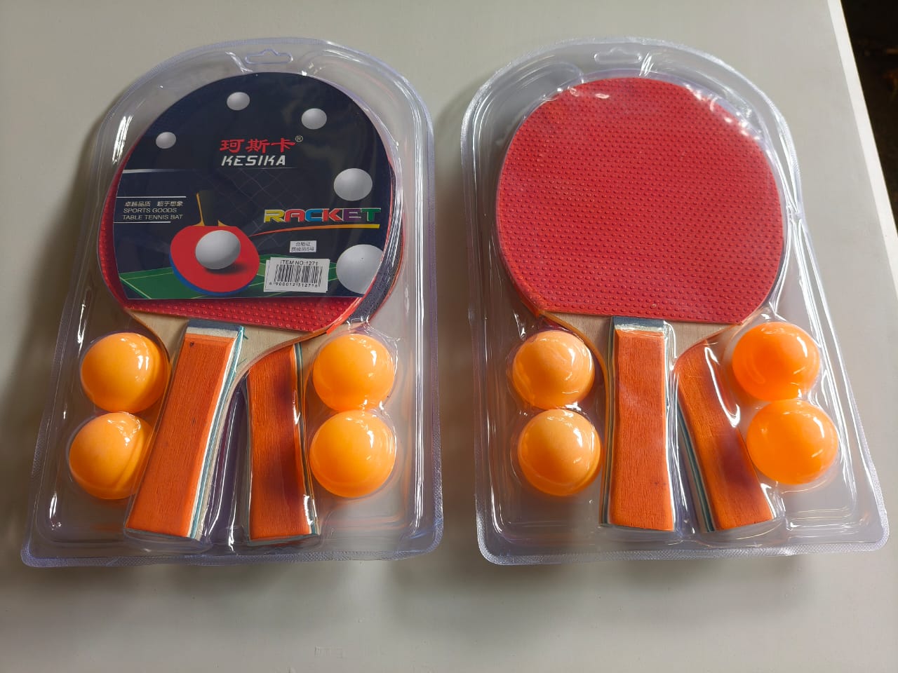 Table Tennis Set with 2 Rackets and 4 Balls,