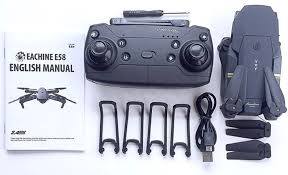 E58 Foldable Mini RC Drone for Kids Beginners Adults Gift, Portable Pocket Quadcopter with Camera, Altitude Hold, 3D, One Key Return, Drone Aerial