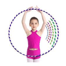 75cm Weighted Exercise Hoop for Kids Adults Fitness Hula Circles Plastic Exercise Hula Rings for Sports, Pilates, Exercise, Playing, Weight Loss Accessories