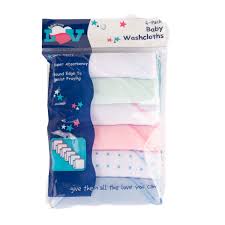 6-Pack Baby Washcloths - Soft Viscose Washcloth, Baby Wash Cloths for Newborn, Kids, Bath Baby Towels, Face Towel, Face Cloths for Washing Face