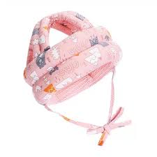 Baby Safety Helmet Infant Protective Hat Toddler Protector Cap Walking Harness Cotton Adjustable Soft Helmet for Learning to Climb and Walk