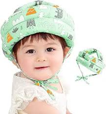 Baby Safety Helmet Infant Protective Hat Toddler Protector Cap Walking Harness Cotton Adjustable Soft Helmet for Learning to Climb and Walk