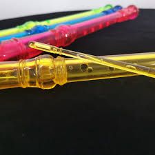 Transparent  For Toddler Education Plastic Flute For Kids Musical Instruments Kids 6 Holes For Kids Mini Plastic Flute Mini Flute