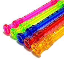 Transparent  For Toddler Education Plastic Flute For Kids Musical Instruments Kids 6 Holes For Kids Mini Plastic Flute Mini Flute