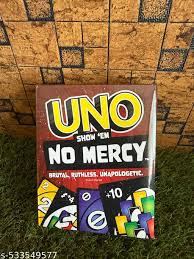 UNO Show ‘em No Mercy Card Game for Kids, Adults & Family Parties & Travel with Extra Cards, Special Rules & Tougher Penalties