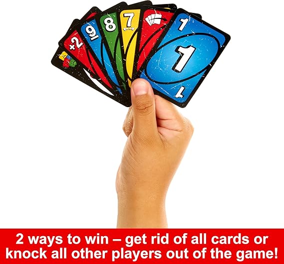 UNO Show ‘em No Mercy Card Game for Kids, Adults & Family Parties & Travel with Extra Cards, Special Rules & Tougher Penalties