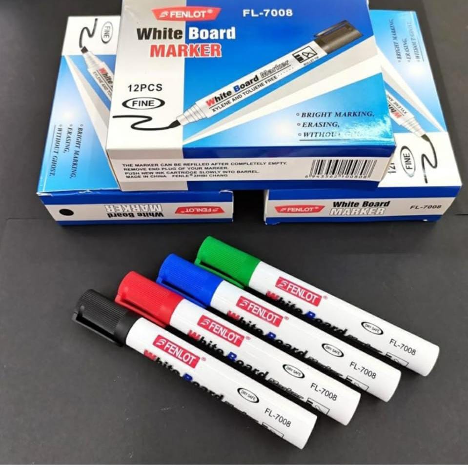 12 PCS white board pen Repeated dry erase refillable whiteboard marker pen