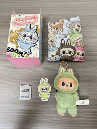 Labubu The Monsters Exciting Macaron Plush Dolls Keychain Blind Box Scannable