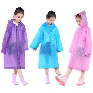 Raincoat For Kids -Waterproof Reusable Poncho For Boys And Girls.Made from high quality EVA material, durable, environmentally and comfortable; Non-toxic environmentally friendly materials to protect