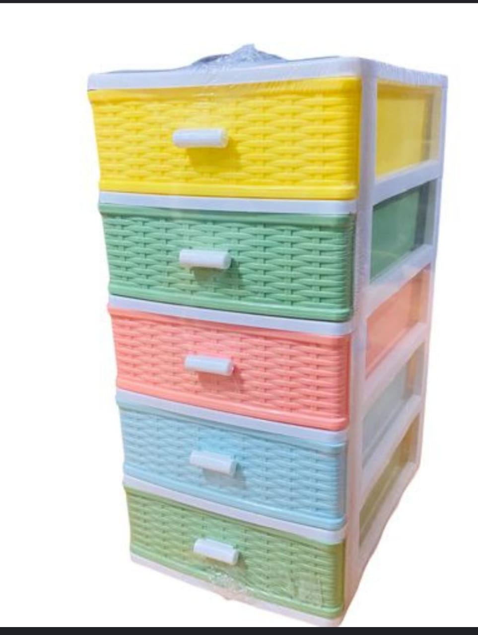 Plastic Storage Drawers Unit, Small Portable Desk Organiser Drawers, a4 Storage Drawers Home Office File Organiser, Mini Chest of Drawers Pink Drawers for Office Bedroom