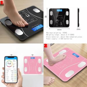 Bluetooth Rechargeable Weighing Scale Free App Multi User Bathroom Smart Body Fat BMI Digital Electronic Scale.Constructed with a high tempered clear glass scale platform and high-quality chrome finis