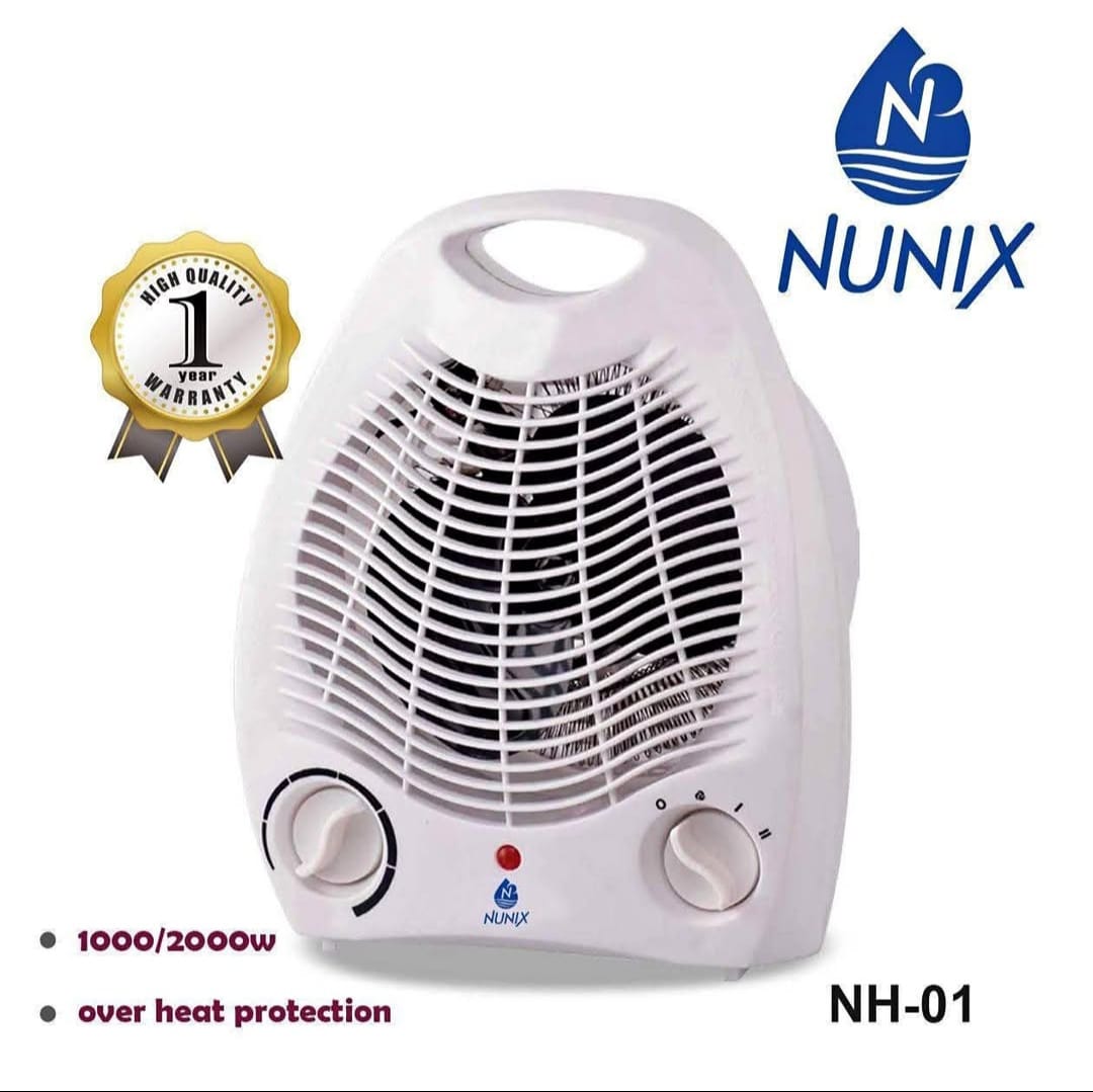 💦🌱Stay warm - Stay Snug💦🌱Nunix Portable Room Heater Two Heat Settings 1000/2000w