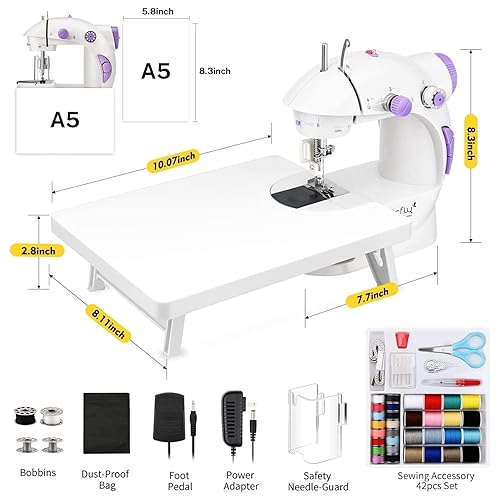 ✅️✔️PERFECT CHOICE ✨️💦Portable Mini Handheld Household Multi Function Electric Sewing Machine with Accessories for professional and DIY.Nice sight and more convenient in thread cutting.
Mini size, li