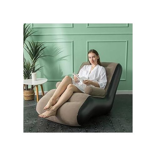 🤮DONT MISS OUT🥰S-Shaped Lazy Boy Sofa With Armrests Inflatable Recliner With A Weight Capacity Of 150 Kg For Indoor Living Rooms, Bedrooms, Outdoor Trips And Camping.🎉Unique Design: Simple ergonomi