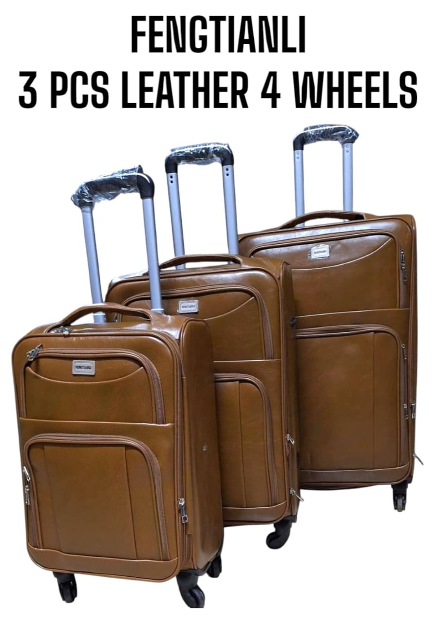 🎇CLASSY TRAVELLING🤑3in1 PU pioneer leather suitcase📍Stylish travel suitcaseMade from durable leather Classic with strong handles Ideal for business trips or family vacations Large and spacious