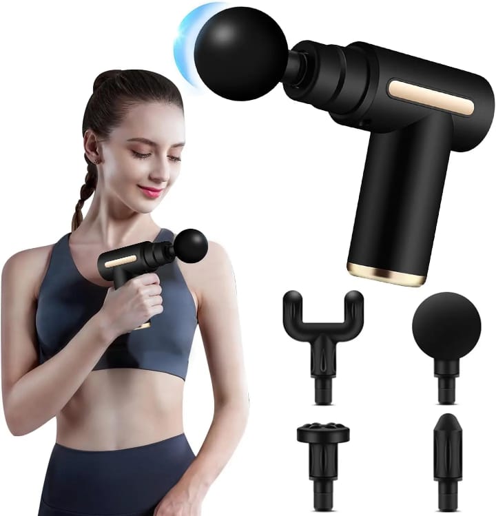 🦋RESTOCKED🎀Mini Electric Neck Back Muscle Massage Gun For Pain Relief🎊Rechargeable: This electric fascia massager has a built-in 1500mAh battery which can be used for a long time after fully charge