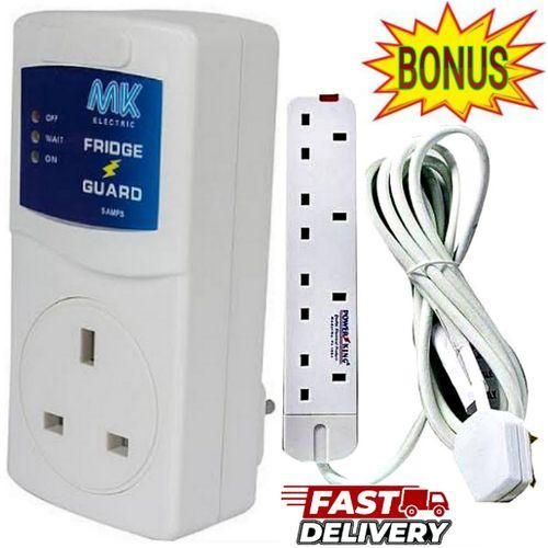 🎇MK Best Universal High Quality Voltage Surge Protector Fridge Guard For Hisense, VON VART Double Door Fridge With Free 4 Way Power Outlets Extension Socket😶‍🌫️High Voltage disconnect 
Low Voltage