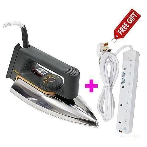 BEST QUALITY🦋Philips 66 Original Home Based Electric Dry Iron Box & Extension🧶helps to speed up your ironing‎, ‎ gliding on all fabric types smoothly and easily‎.‎ The pointed tip also guarantees th