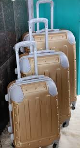 🧏‍♀️PROMOTION 🧏‍♀️3 Pieces PVC High Quality Travel Suitcase Travel Bag Travel Briefcase With Wheel☑️Made of durable PVC material Lightweight and easy to transport 3-piece set: large suitcase, medium