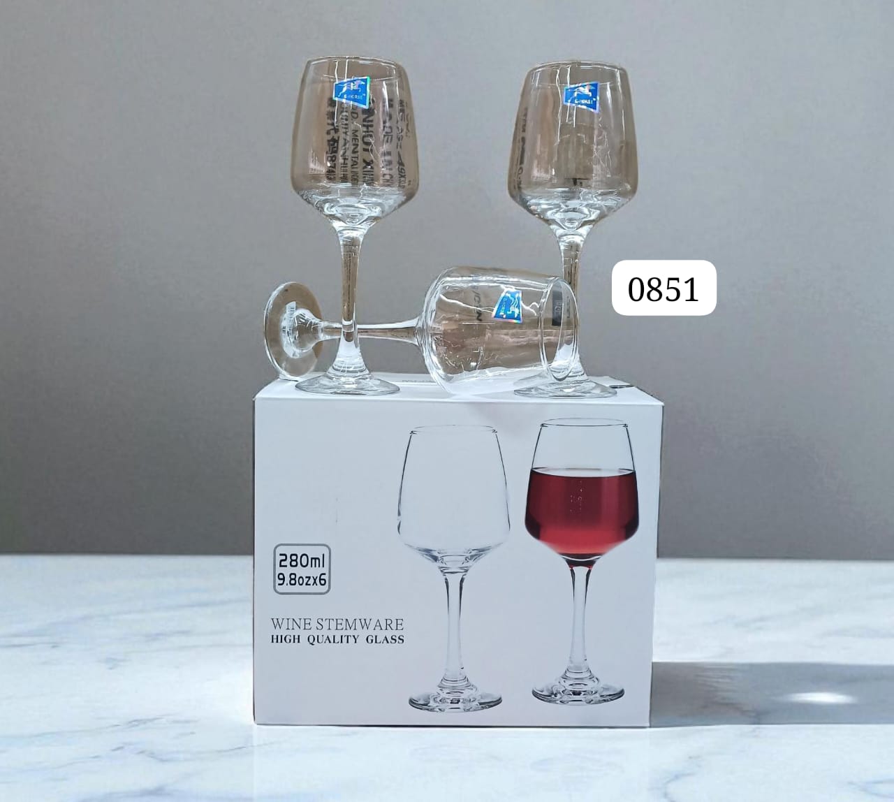 Nice One Set of 6pcs High Quality Classy Wine Whiskey Water Glass.Perfect for red or white wine
Ultra-thin, light weight for wine tasting
Lead-free
Dishwasher-safe for easy cleaning
Elegant profile wi